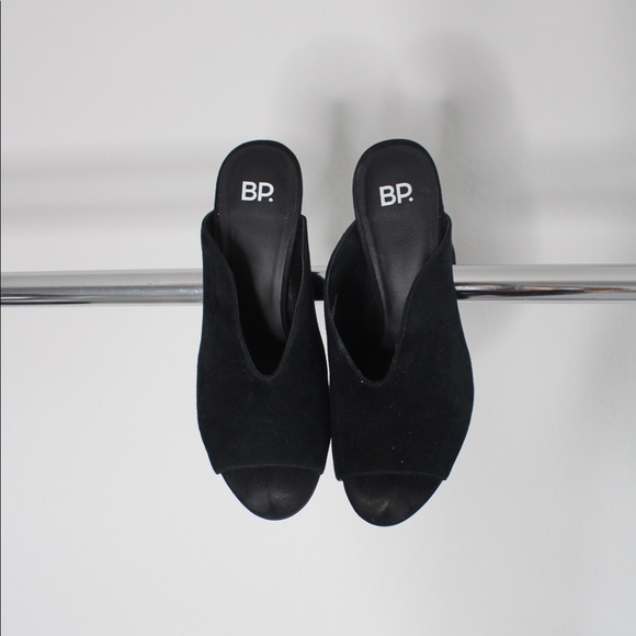 Black suede BP Mule - Picture 2 of 5